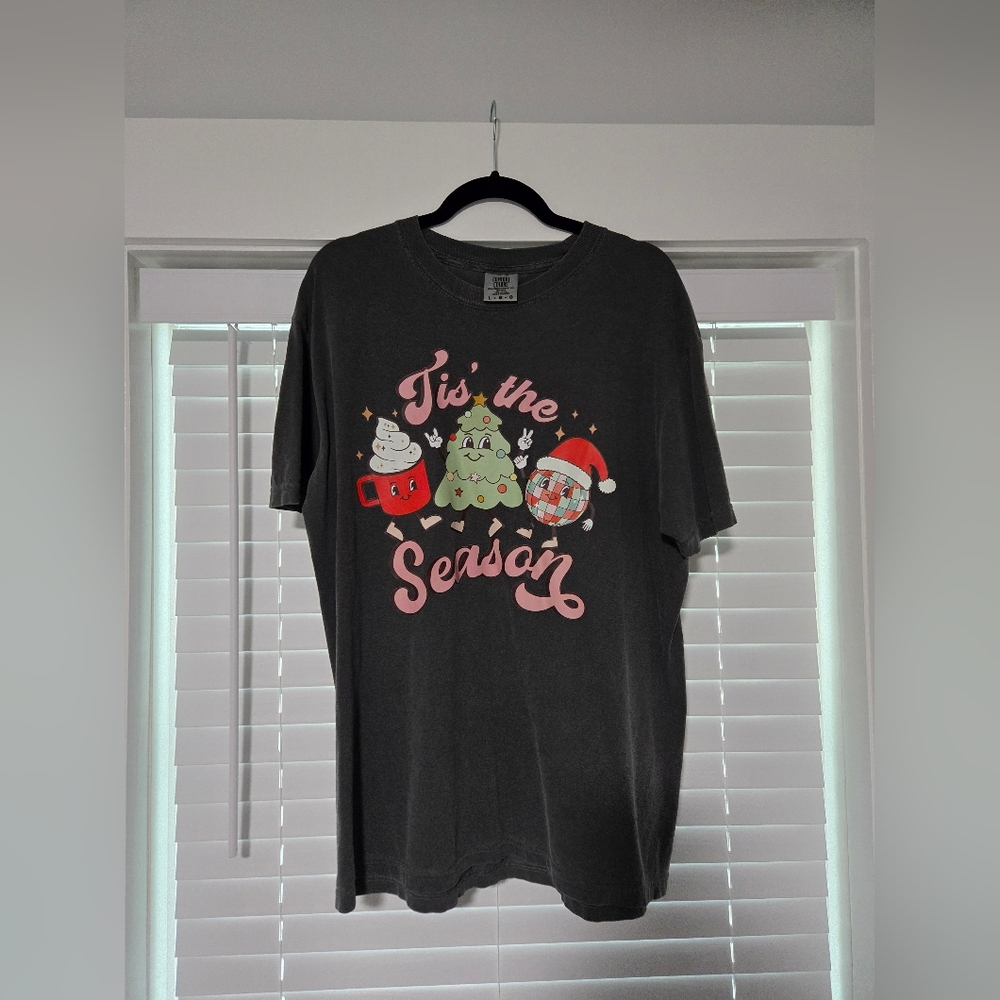 Comfort Colors Tis The Season T-Shirt (Large)